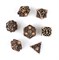 7-Piece Metal RPG Dice Set — Steampunk Bronze - photo 29456