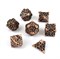 7-Piece Metal RPG Dice Set — Steampunk Bronze - photo 29459