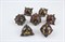 7-Piece Metal RPG Dice Set — Obsidian Hedgehog - photo 29462