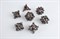 7-Piece Metal RPG Dice Set — Fierce Skull - photo 29471