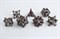7-Piece Metal RPG Dice Set — Fierce Skull - photo 29474
