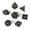 7-Piece Metal RPG Dice Set — Dragon Silver - photo 29478