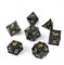 7-Piece Metal RPG Dice Set — Dragon Silver - photo 29481