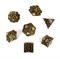 7-Piece Metal RPG Dice Set — Steampunk Copper - photo 29493