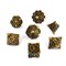 7-Piece Metal RPG Dice Set — Steampunk Copper - photo 29496