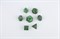 7-Piece Metal RPG Dice Set — Emerald Knight - photo 29504