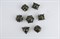 7-Piece Metal RPG Dice Set — Black-Gold Hedgehog - photo 29514