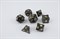 7-Piece Metal RPG Dice Set — Obsidian Knight - photo 29531