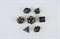 7-Piece Metal RPG Dice Set — Obsidian Knight - photo 29532