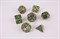 7-Piece Metal RPG Dice Set — Dragon Emerald - photo 29546
