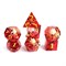 7-Piece RPG Dice Set — Red Recursion - photo 29566