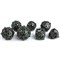 7-Piece Metal RPG Dice Set — Dark Basilisk - photo 29586