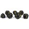 7-Piece Metal RPG Dice Set — Onyx Basilisk - photo 29596