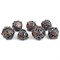 7-Piece Metal RPG Dice Set — Ginger Basilisk - photo 29617