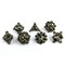 7-Piece Metal RPG Dice Set — Dark Skull - photo 29623
