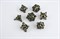 7-Piece Metal RPG Dice Set — Dark Skull - photo 29624