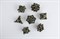 7-Piece Metal RPG Dice Set — Dark Skull - photo 29627