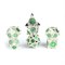 7-Piece Metal RPG Dice Set — Emerald Chaos - photo 29636