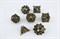 7-Piece Metal RPG Dice Set — Bronze Chaos - photo 29653