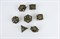 7-Piece Metal RPG Dice Set — Bronze Chaos - photo 29656