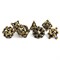 7-Piece Metal RPG Dice Set — Bronze Skull - photo 29664