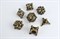 7-Piece Metal RPG Dice Set — Bronze Skull - photo 29665
