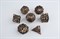 7-Piece Metal RPG Dice Set — Bronze Compass - photo 29670
