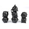 7-Piece Metal RPG Dice Set — Onyx Hedgehog - photo 29681