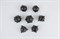 7-Piece Metal RPG Dice Set — Onyx Hedgehog - photo 29682