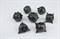 7-Piece Metal RPG Dice Set — Onyx Hedgehog - photo 29683