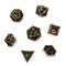 7-Piece Metal RPG Dice Set — Bronze Crescent - photo 29698