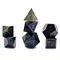 7-Piece Metal RPG Dice Set — Forge Dark-Light Blue - photo 29701