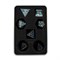 7-Piece Metal RPG Dice Set — Forge Dark-Light Blue - photo 29704