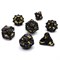 7-Piece Metal RPG Dice Set — Dark-Gold Angelic Sword - photo 29717
