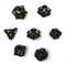 7-Piece Metal RPG Dice Set — Dark-Gold Angelic Sword - photo 29718