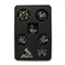 7-Piece Metal RPG Dice Set — Dark-Gold Angelic Sword - photo 29719