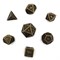 7-Piece Metal RPG Dice Set — Dragon Scale Bronze - photo 29728