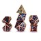 7-Piece Metal RPG Dice Set — Forge Purple-Light Blue - photo 29735