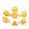 7-Piece RPG Dice Set — Gaming Yellow-White - photo 29746