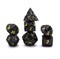 7-Piece Metal RPG Dice Set — Patterned Black Gold - photo 29759