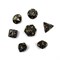 7-Piece Metal RPG Dice Set — Patterned Black Gold - photo 29760