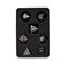 7-Piece Metal RPG Dice Set — Patterned Black Gold - photo 29762