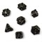 7-Piece Metal RPG Dice Set — Silver Angelic Sword - photo 29775