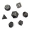 7-Piece Metal RPG Dice Set — Dragon Scale Nickel - photo 29785