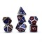 7-Piece Metal RPG Dice Set — Red-Blue Web - photo 29797