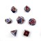7-Piece Metal RPG Dice Set — Red-Blue Web - photo 29798