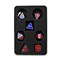 7-Piece Metal RPG Dice Set — Red-Blue Web - photo 29800