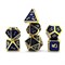 7-Piece Metal RPG Dice Set — Sapphire-Gold Web - photo 29812