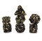 7-Piece Metal RPG Dice Set — Dark-Bronze Angelic Sword - photo 29817