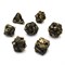 7-Piece Metal RPG Dice Set — Dark-Bronze Angelic Sword - photo 29818